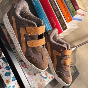 Cat & Jack Brown and Orange Kids Sneakers